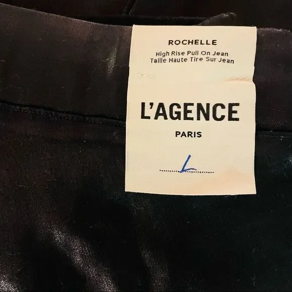Brand New L'AGENCE Rochelle High-Rise Pull-On Jeans Sz L